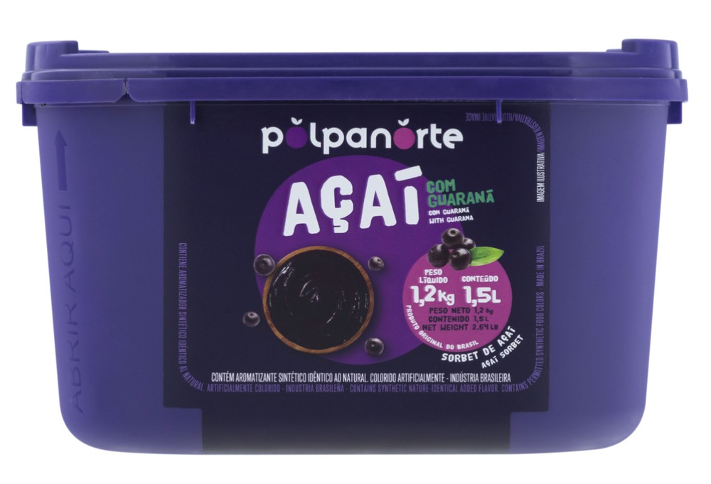 Polpanorte - Açaí com Guaraná Tradicional 1,5L