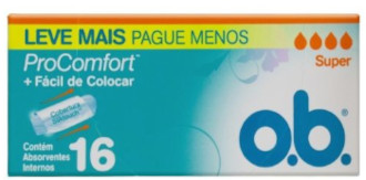 o.b. - Absorvente Íntimo Interno ProComfort Super 16 Unidades
