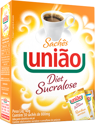 Adoçante Diet União Sucralose 40g com 50 Sachês