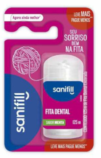 Fio Dental Sabor Menta Sanifill 125m