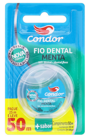 Fio Dental Menta Condor 50m
