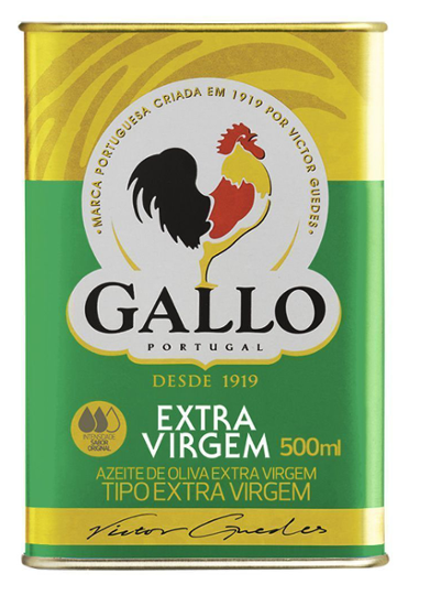 Azeite Português de Oliva  Extra Virgem Gallo Lata 500ml