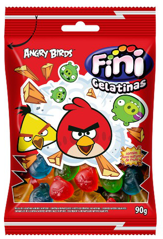 Balas de Gelatina Fini Angry Birds 100g