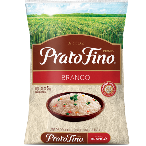 Arroz Branco Tipo 1 Prato Fino 5 Kg