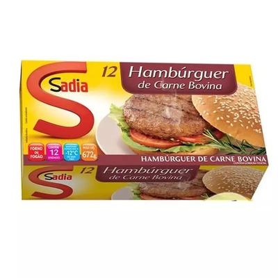 Hamburguer Bovino Sadia 672g