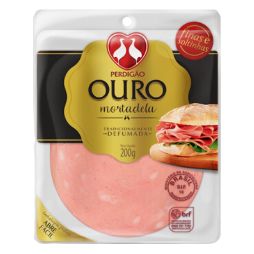 Mortadela Defumada Ouro Perdigão Fatiada  200g