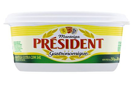 Manteiga com Sal Président pote 200g
