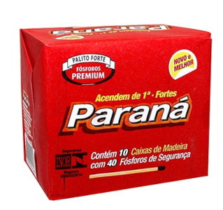 Fósforo de Segurança Paraná 10 cx com 40 palitos