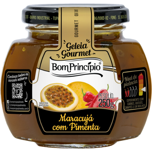 [2007.99.10] Geleia Gourmet Maracuja com Pimenta Bom Princípio 250g