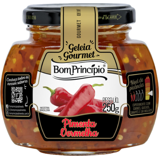 [2007.99.10] Geleia Gourmet Pimenta Vermelha Bom Princípio 250g