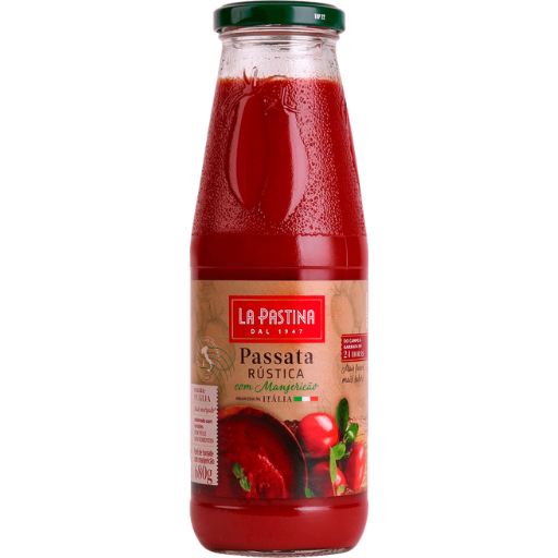 Molho Passata Rustica com Manjericão La Pastina 680g