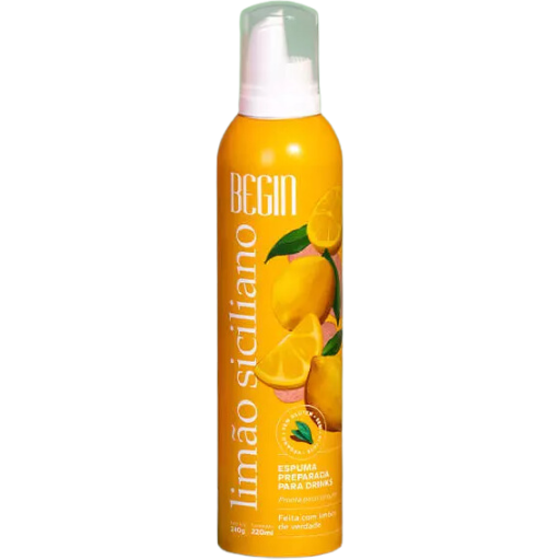 Espuma para Drinks  Limão Siciliano 220ml Begin Spices