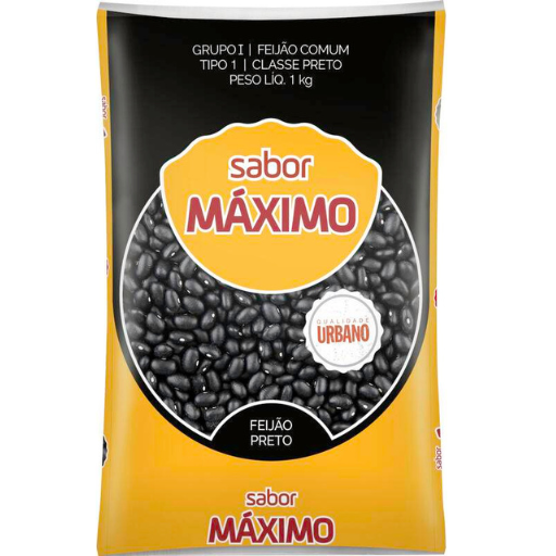 Feijão Preto Sabor Máximo tipo 1 pct 1kg