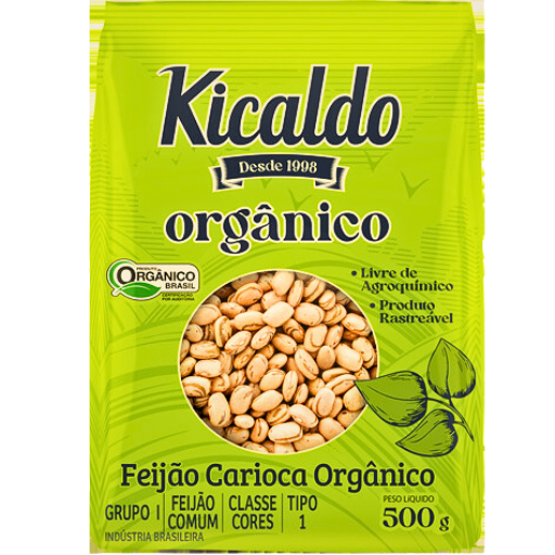 Feijão Carioca Orgânico tipo 1 Kicaldo 500g