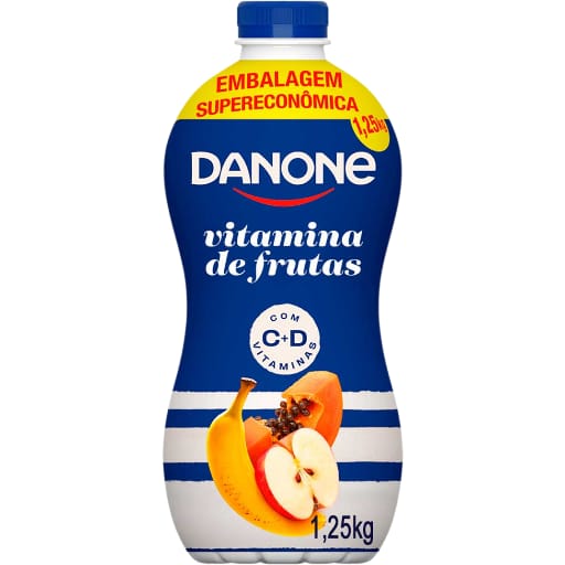 Iogurte Desnatado Danone Vitamina Fruta 1,25KG