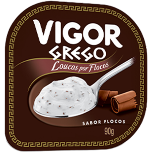 Iogurte Grego Sabor Flocos Vigor  90g