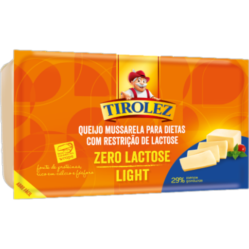 Queijo Mussarela Light Sem Lactose Tirolez 380g