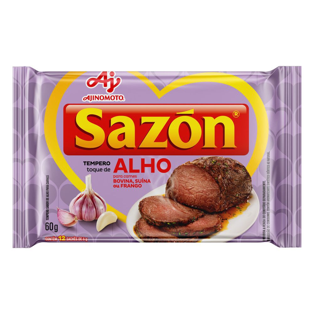Ajinomoto - Tempero Toque de Alho Sazón 60g